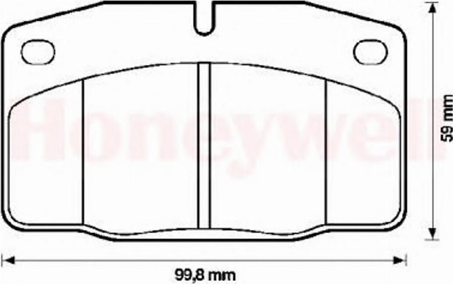 BENDIX 571539B - Гальмівні колодки, дискові гальма avtolavka.club