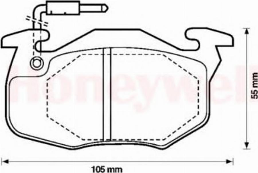 BENDIX 571524X - Гальмівні колодки, дискові гальма avtolavka.club