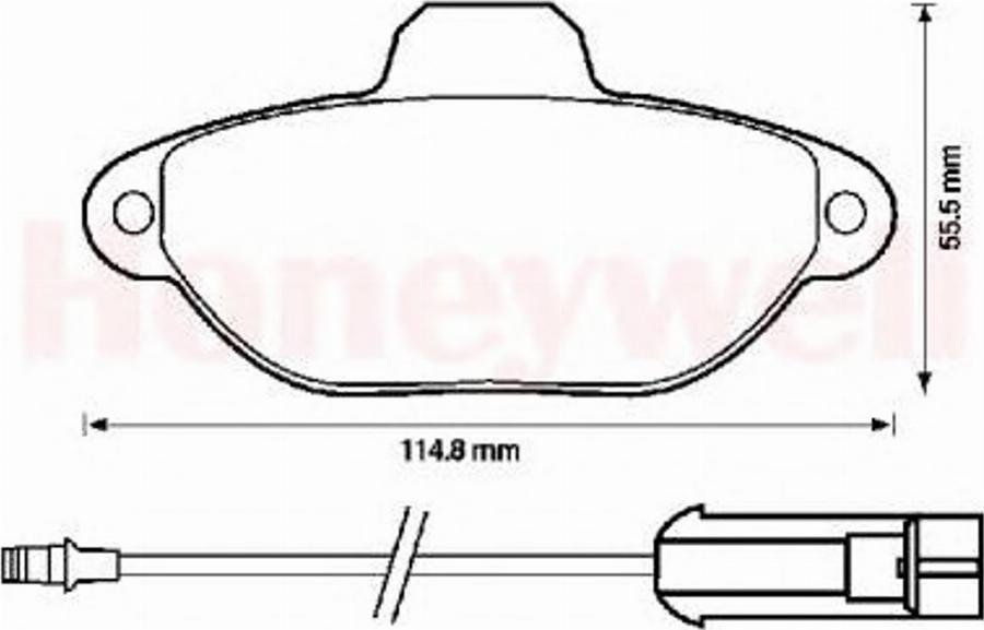 BENDIX 571523B - Гальмівні колодки, дискові гальма avtolavka.club