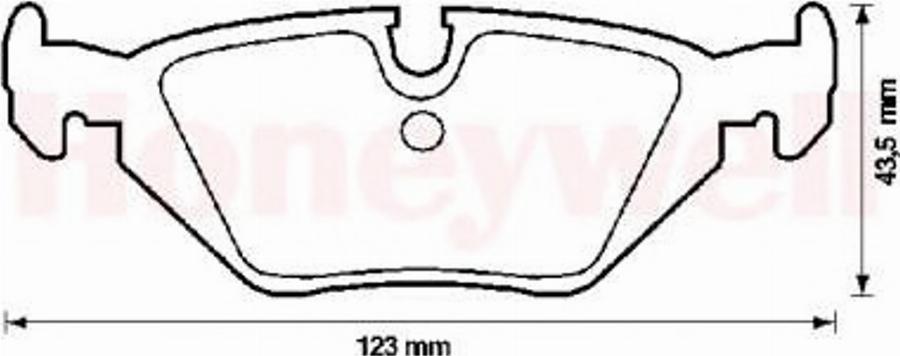 BENDIX 571527B - Гальмівні колодки, дискові гальма avtolavka.club