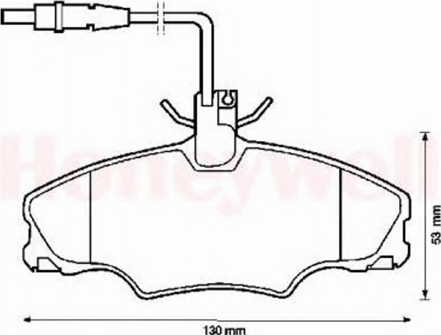 BENDIX 571897B - Гальмівні колодки, дискові гальма avtolavka.club