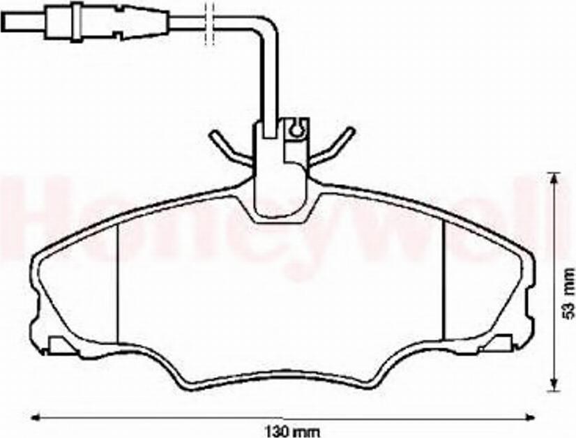 BENDIX 571897X - Гальмівні колодки, дискові гальма avtolavka.club