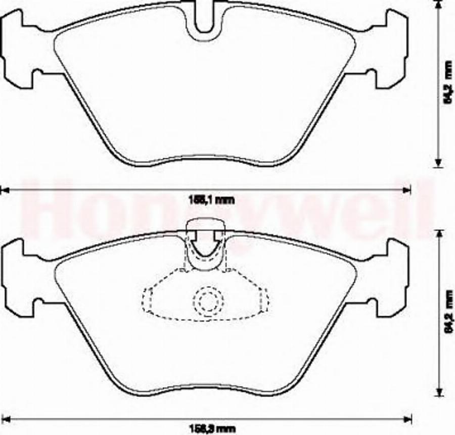 BENDIX 571880B - Гальмівні колодки, дискові гальма avtolavka.club