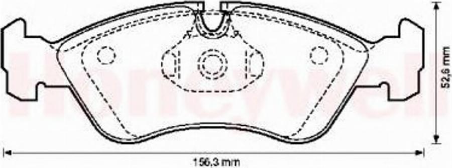 BENDIX 571391B - Гальмівні колодки, дискові гальма avtolavka.club