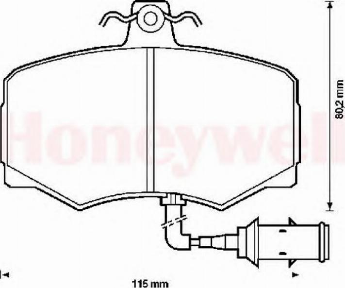 BENDIX 571397B - Гальмівні колодки, дискові гальма avtolavka.club