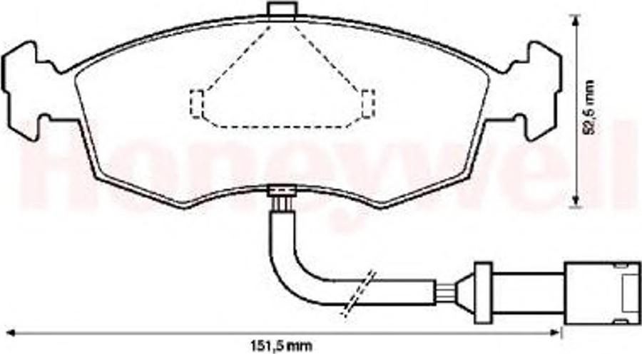 BENDIX 571351X - Гальмівні колодки, дискові гальма avtolavka.club