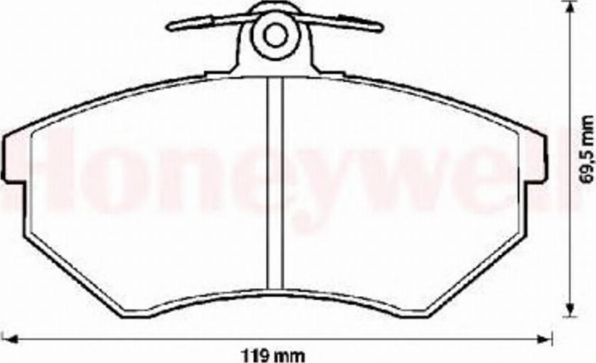 BENDIX 571357X - Гальмівні колодки, дискові гальма avtolavka.club