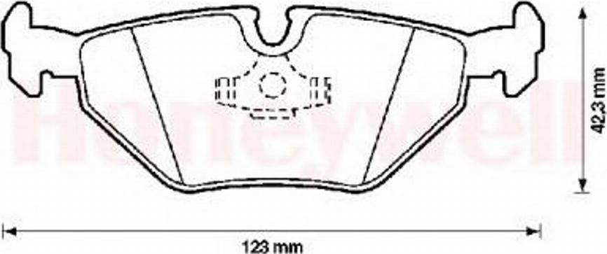 BENDIX 571387X - Гальмівні колодки, дискові гальма avtolavka.club