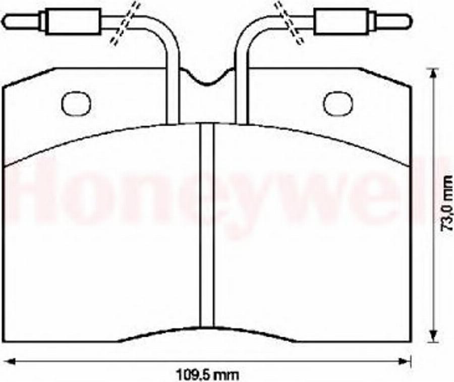 BENDIX 571325B - Гальмівні колодки, дискові гальма avtolavka.club