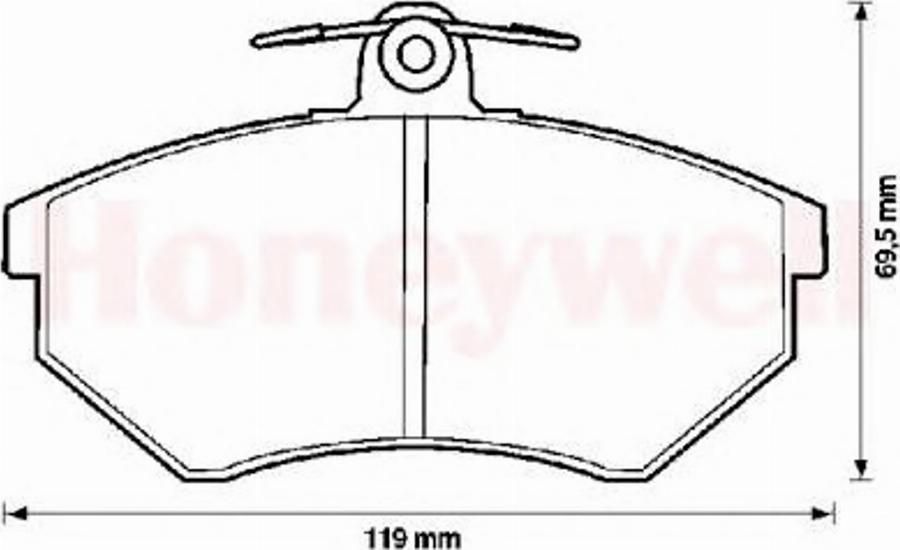 BENDIX 571376X - Гальмівні колодки, дискові гальма avtolavka.club