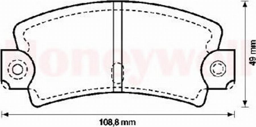 BENDIX 571243B - Гальмівні колодки, дискові гальма avtolavka.club