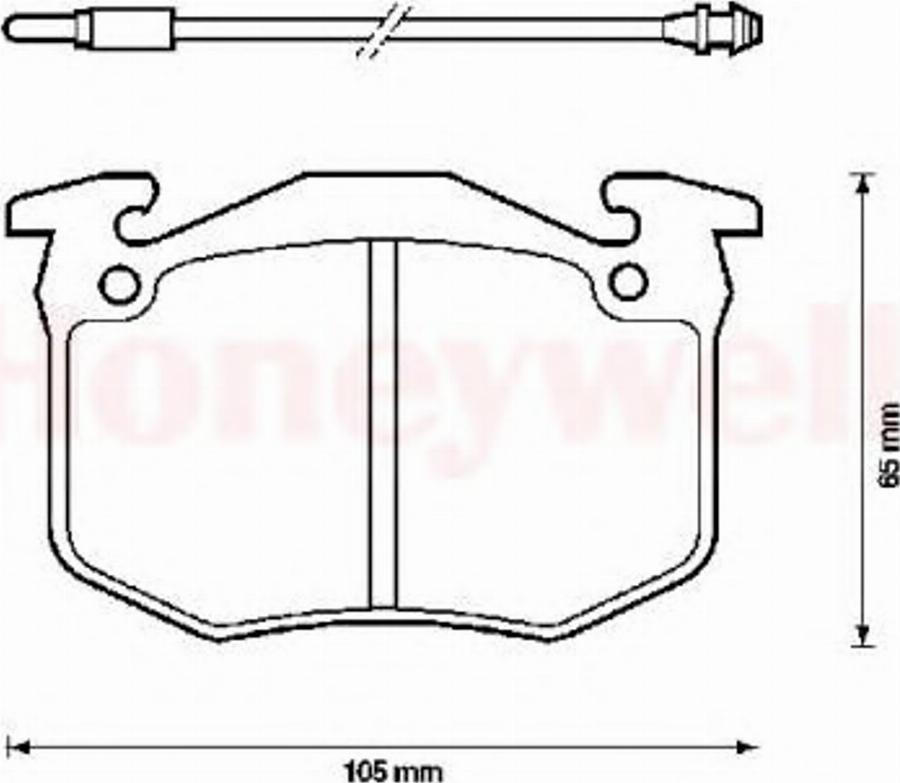 BENDIX 571262X - Гальмівні колодки, дискові гальма avtolavka.club