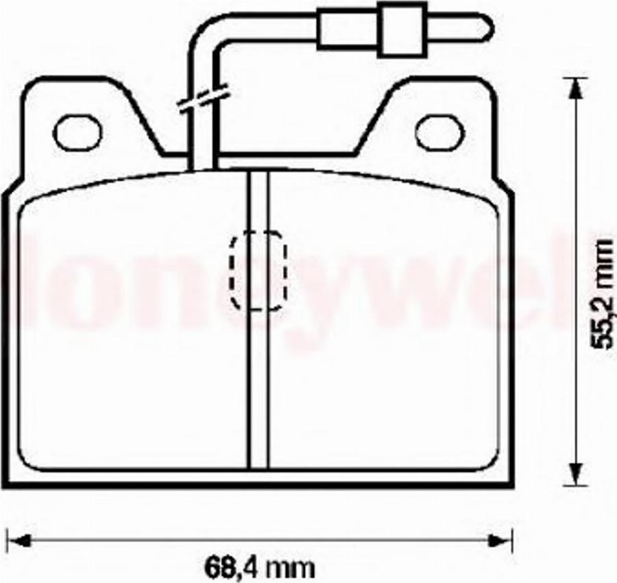 BENDIX 571218B - Гальмівні колодки, дискові гальма avtolavka.club