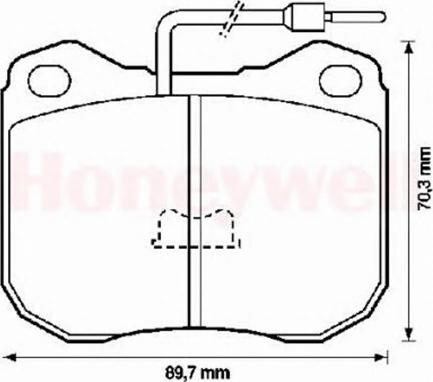 BENDIX 571228X - Гальмівні колодки, дискові гальма avtolavka.club