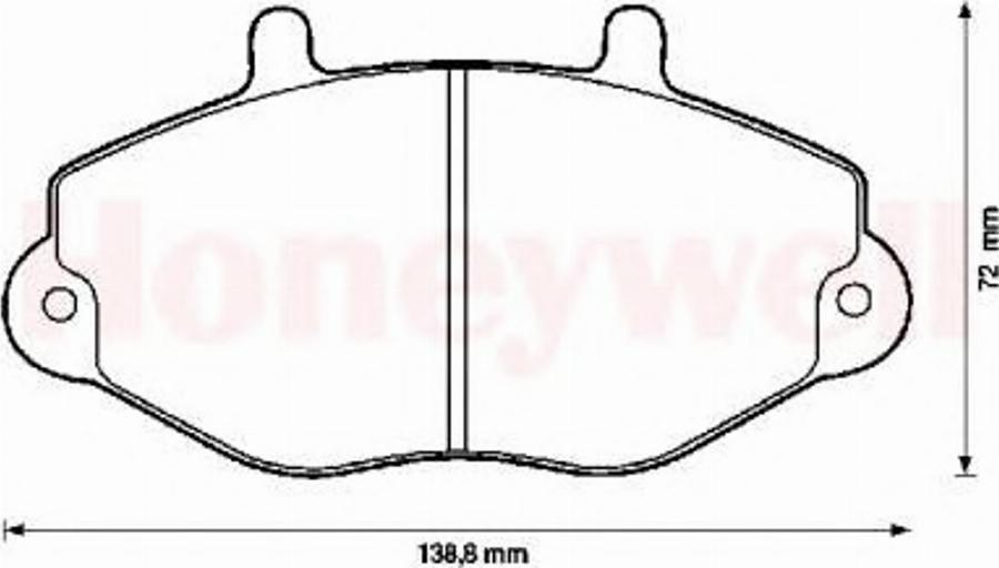 BENDIX 571746B - Гальмівні колодки, дискові гальма avtolavka.club