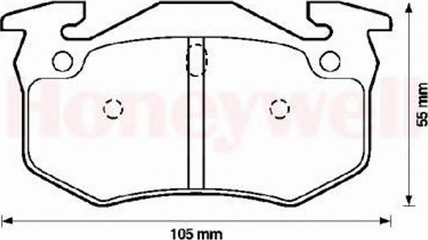 BENDIX 571747B - Гальмівні колодки, дискові гальма avtolavka.club