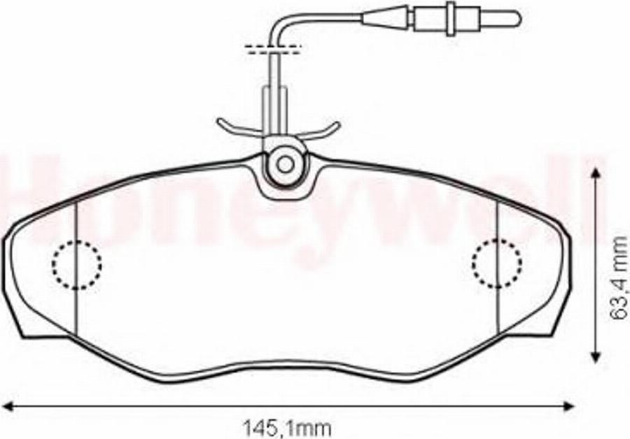 BENDIX 573095B - Гальмівні колодки, дискові гальма avtolavka.club