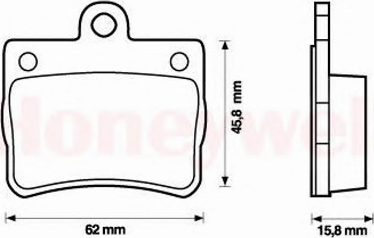 BENDIX 573053B - Гальмівні колодки, дискові гальма avtolavka.club