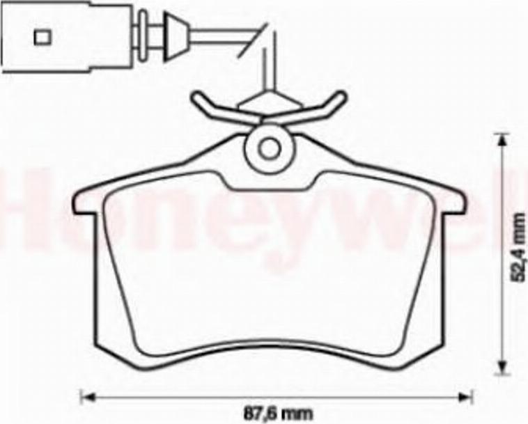 BENDIX 573065 B - Гальмівні колодки, дискові гальма avtolavka.club