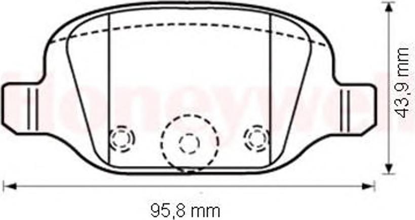 BENDIX 573019B - Гальмівні колодки, дискові гальма avtolavka.club