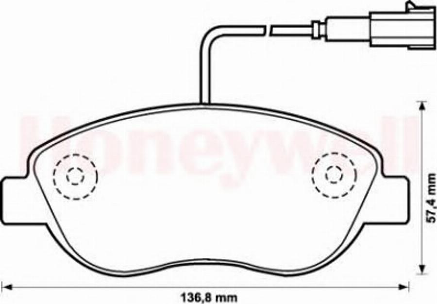 BENDIX 573075X - Гальмівні колодки, дискові гальма avtolavka.club