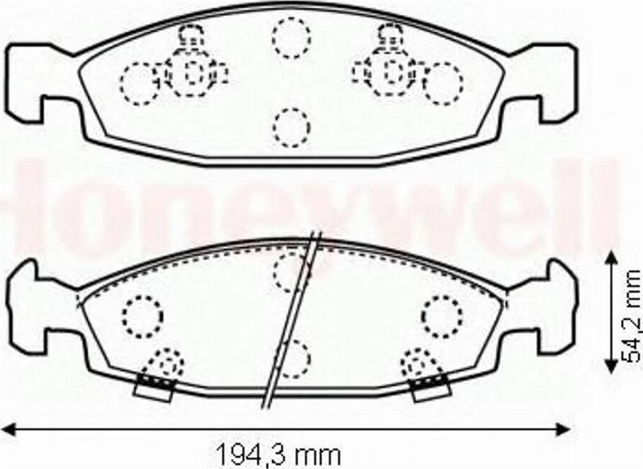 BENDIX 573077 B - Гальмівні колодки, дискові гальма avtolavka.club