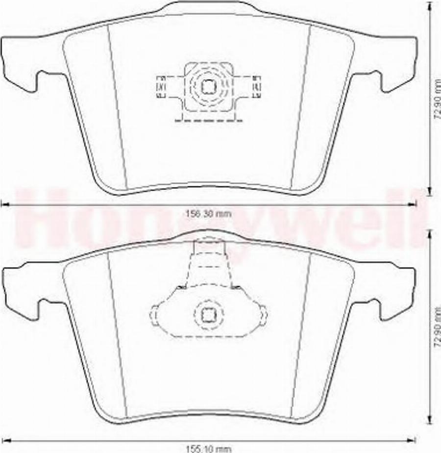 BENDIX 573199B - Гальмівні колодки, дискові гальма avtolavka.club