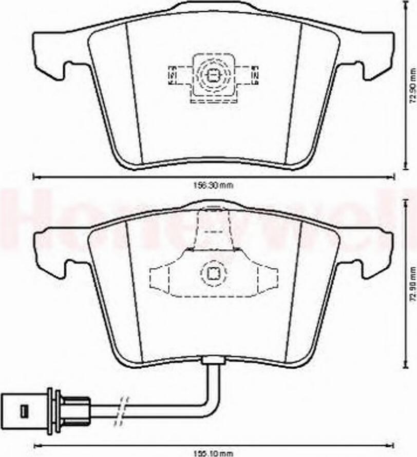 BENDIX 573196B - Гальмівні колодки, дискові гальма avtolavka.club