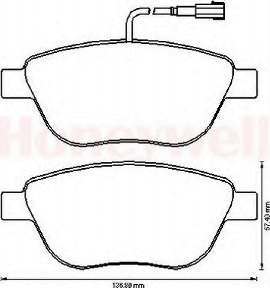 BENDIX 573165B - Гальмівні колодки, дискові гальма avtolavka.club