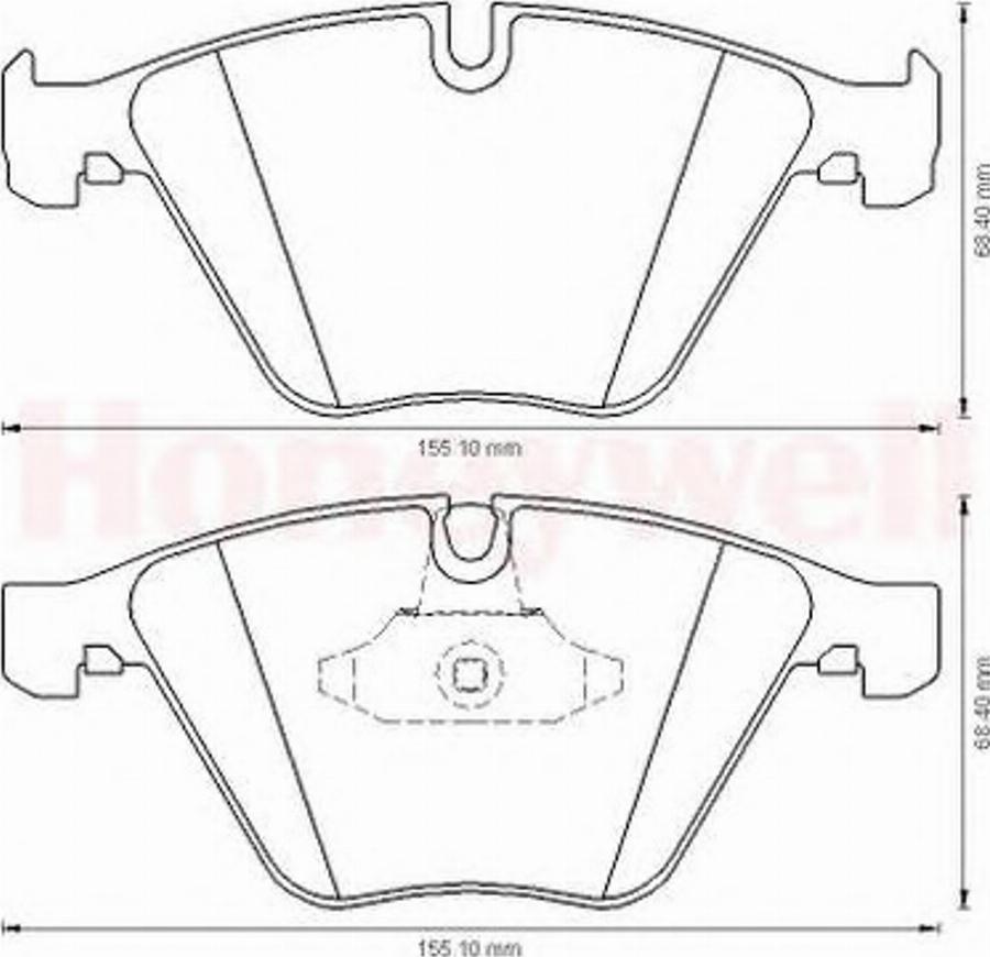 BENDIX 573181B - Гальмівні колодки, дискові гальма avtolavka.club