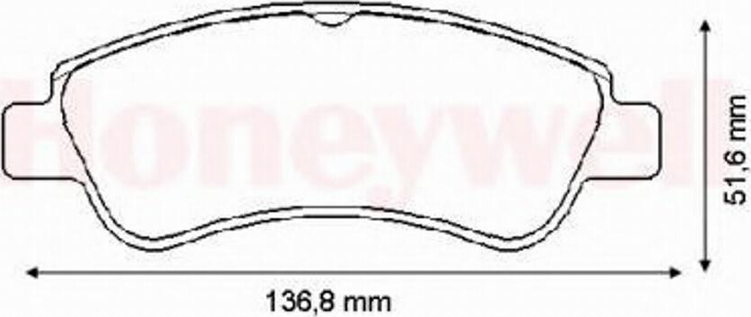 BENDIX 573183B - Гальмівні колодки, дискові гальма avtolavka.club