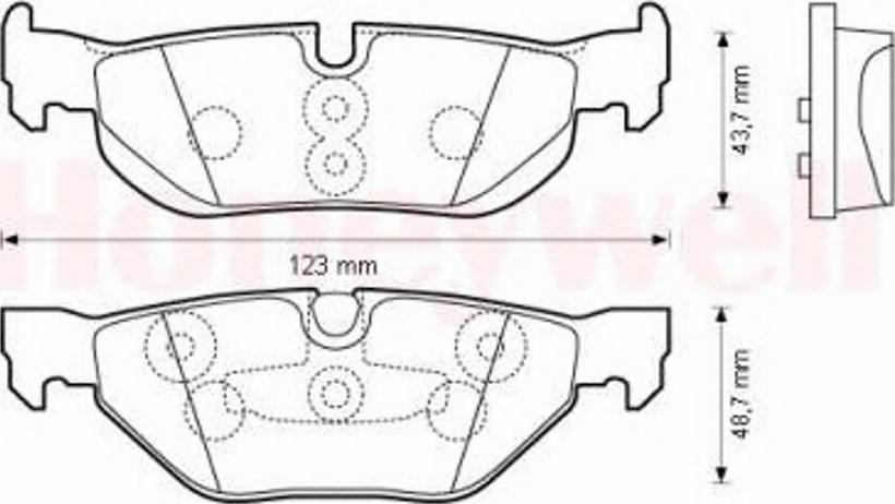 BENDIX 573139 B - Гальмівні колодки, дискові гальма avtolavka.club