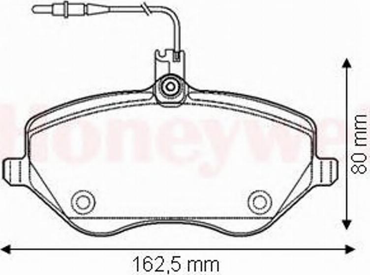 BENDIX 573131B - Гальмівні колодки, дискові гальма avtolavka.club