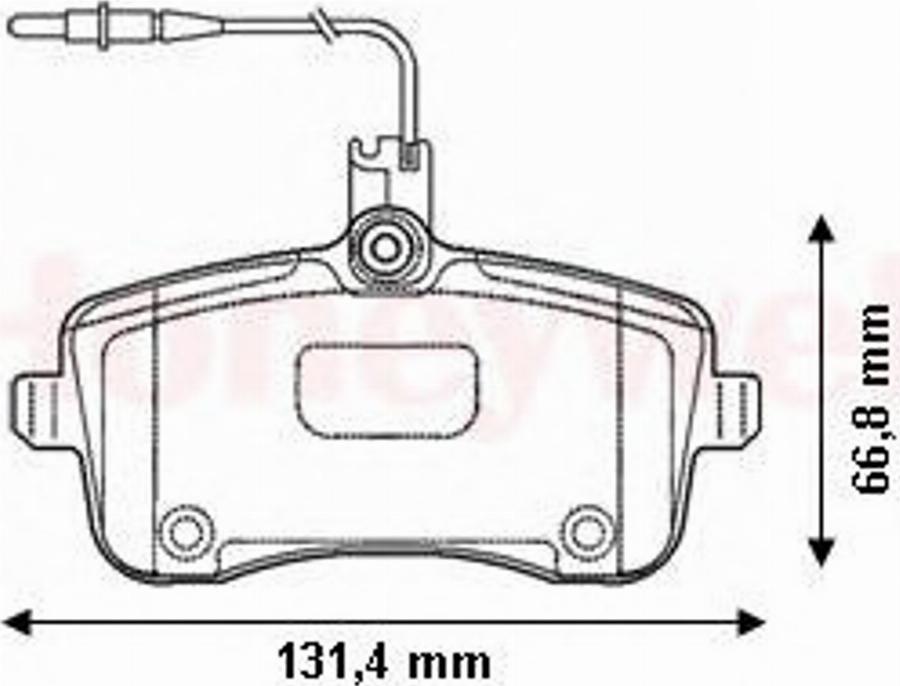 BENDIX 573132B - Гальмівні колодки, дискові гальма avtolavka.club