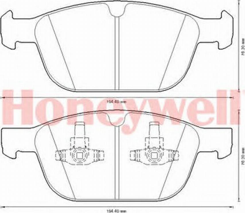 BENDIX 573293B - Гальмівні колодки, дискові гальма avtolavka.club