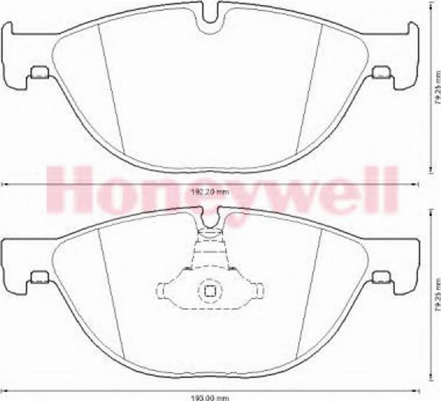 BENDIX 573292B - Гальмівні колодки, дискові гальма avtolavka.club