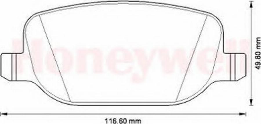 BENDIX 573252B - Гальмівні колодки, дискові гальма avtolavka.club