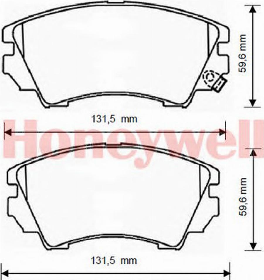 BENDIX 573269B - Гальмівні колодки, дискові гальма avtolavka.club