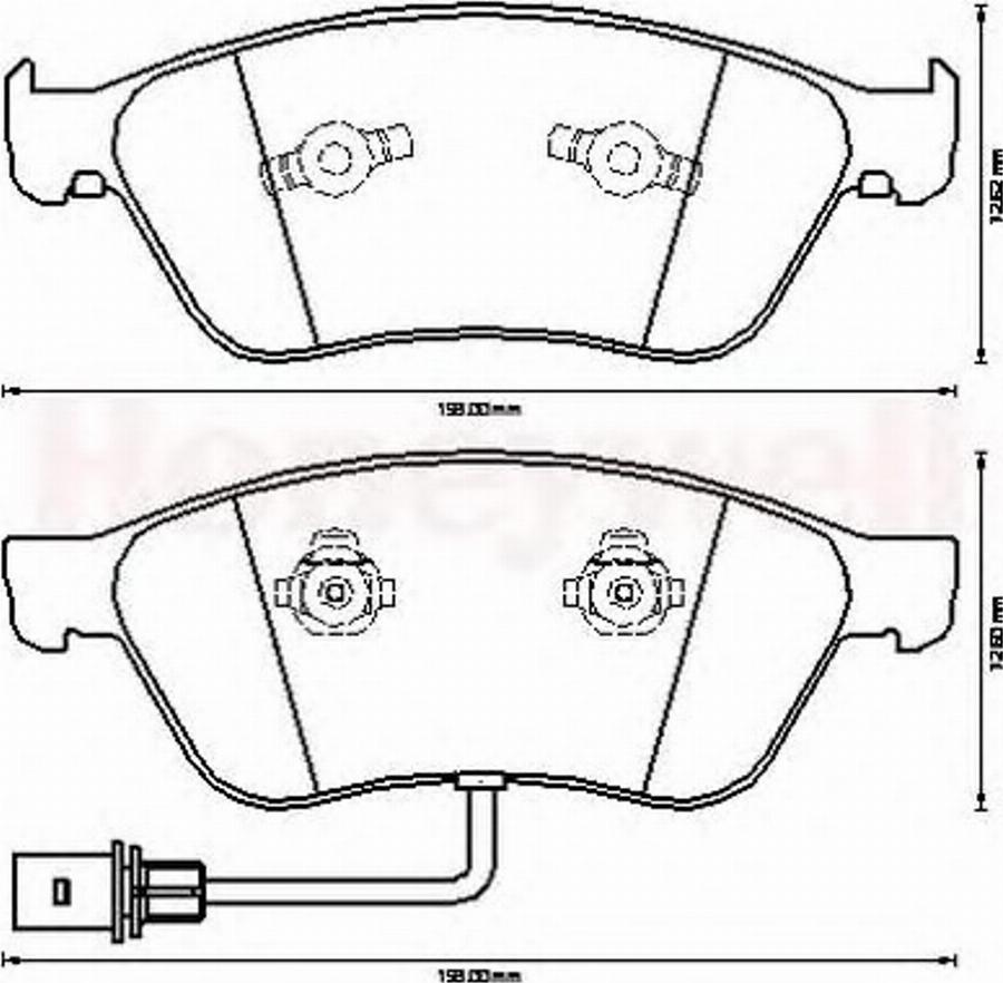 BENDIX 573207B - Гальмівні колодки, дискові гальма avtolavka.club