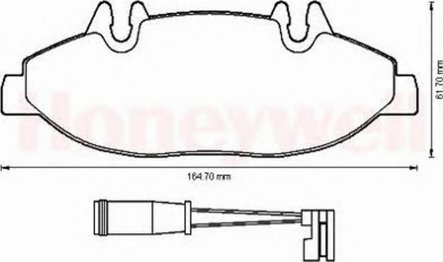 BENDIX 573221B - Гальмівні колодки, дискові гальма avtolavka.club