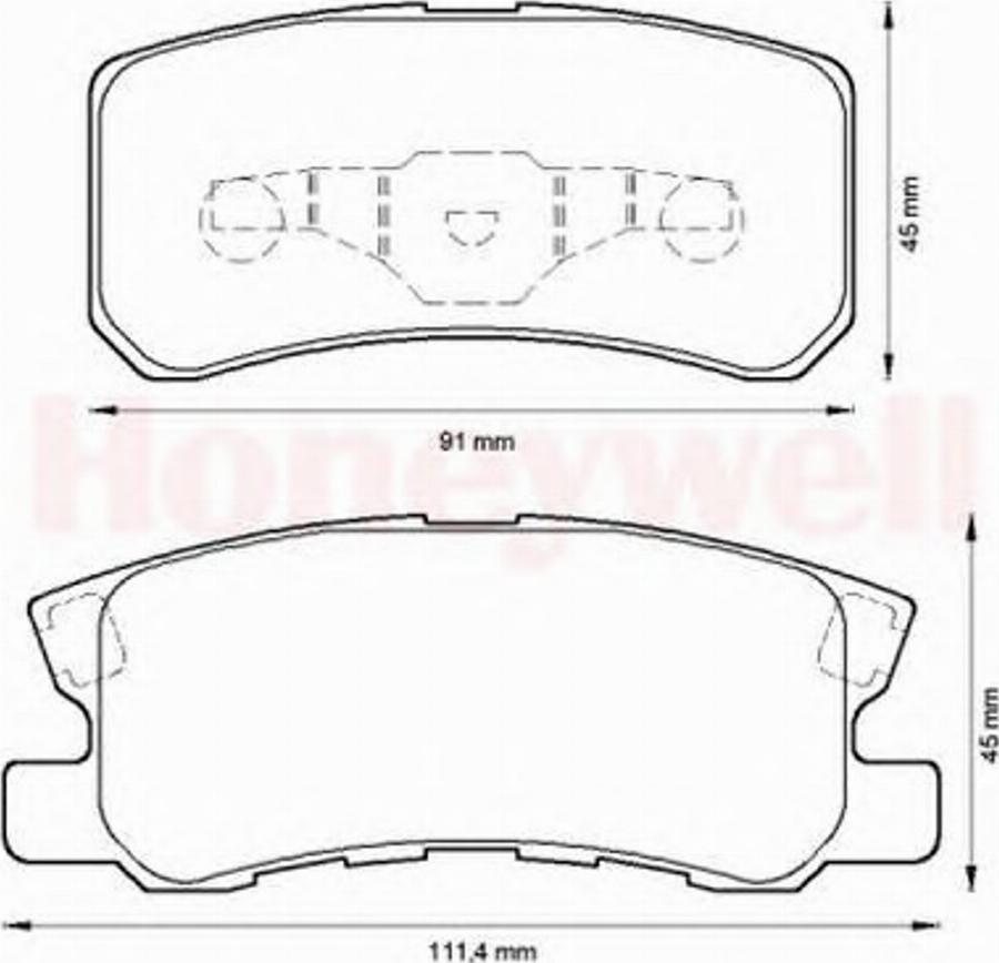 BENDIX 572498B - Гальмівні колодки, дискові гальма avtolavka.club