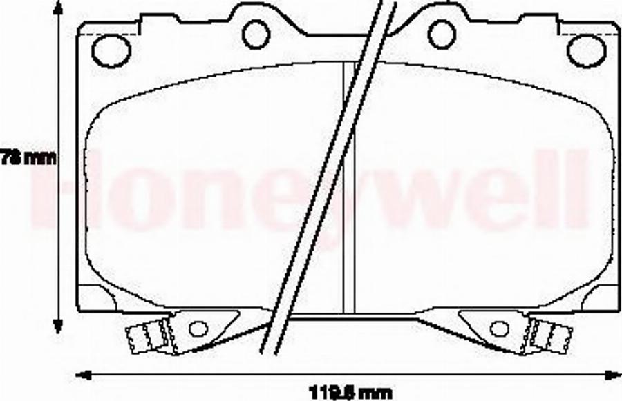 BENDIX 572451B - Гальмівні колодки, дискові гальма avtolavka.club