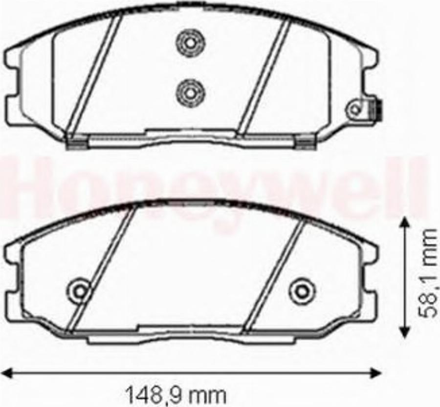 BENDIX 572453B - Гальмівні колодки, дискові гальма avtolavka.club