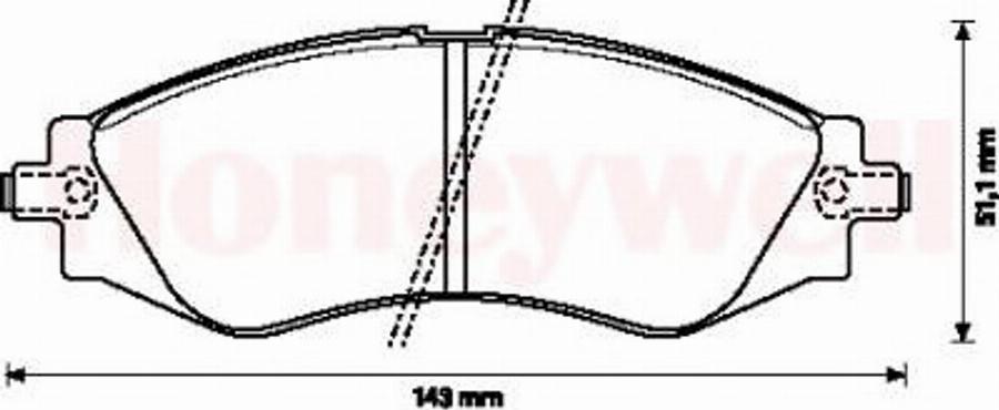 BENDIX 572407B - Гальмівні колодки, дискові гальма avtolavka.club