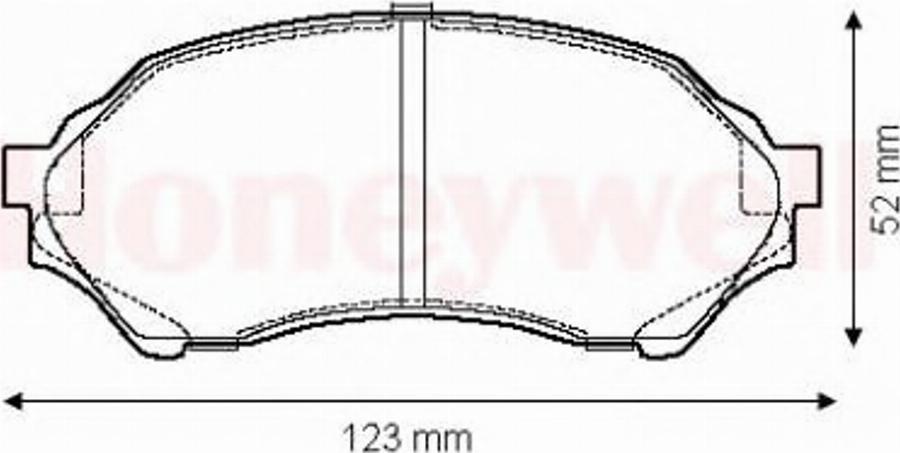 BENDIX 572437 B - Гальмівні колодки, дискові гальма avtolavka.club