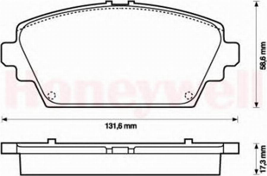 BENDIX 572428B - Гальмівні колодки, дискові гальма avtolavka.club