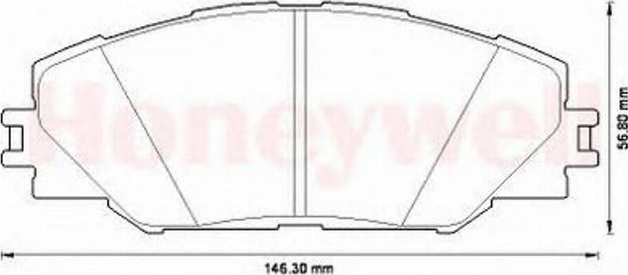 BENDIX 572569B - Гальмівні колодки, дискові гальма avtolavka.club