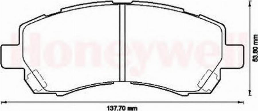 BENDIX 572566B - Гальмівні колодки, дискові гальма avtolavka.club