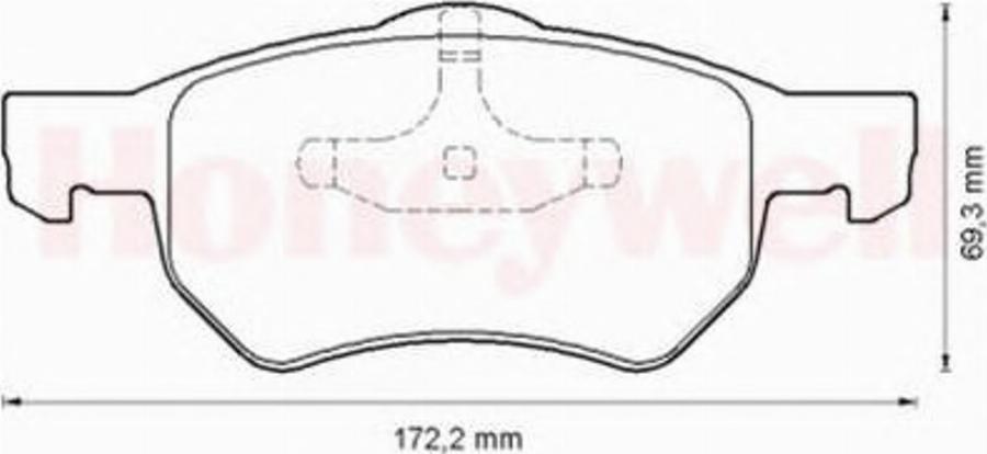 BENDIX 572509B - Гальмівні колодки, дискові гальма avtolavka.club