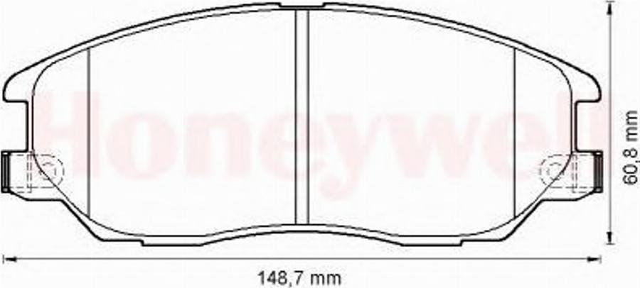 BENDIX 572518B - Гальмівні колодки, дискові гальма avtolavka.club